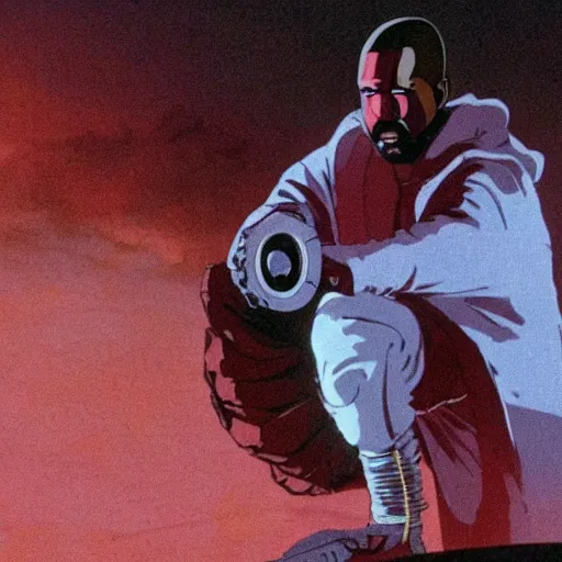 Image similar to a film still of Kanye West in Akira (1988)