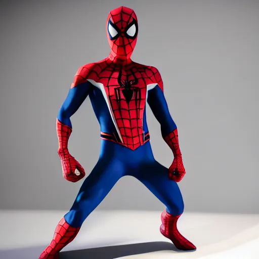 Image similar to still photo of spider - man in a ladies dress, highly detailed, photorealistic portrait, bright studio setting, studio lighting, crisp quality and light reflections, unreal engine 5 quality render