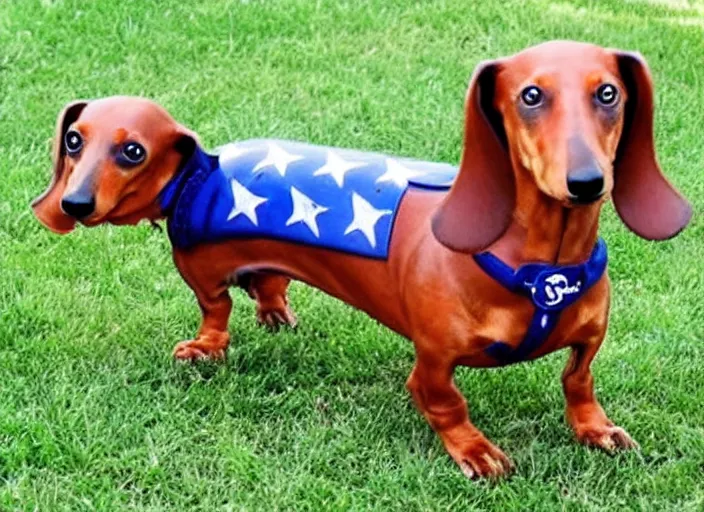 Image similar to Dachshund as Joe Biden