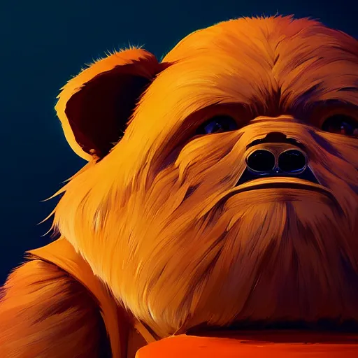 Image similar to face icon stylized minimalist ewoks, loftis, cory behance hd by jesper ejsing, by rhads, makoto shinkai and lois van baarle, ilya kuvshinov, rossdraws global illumination