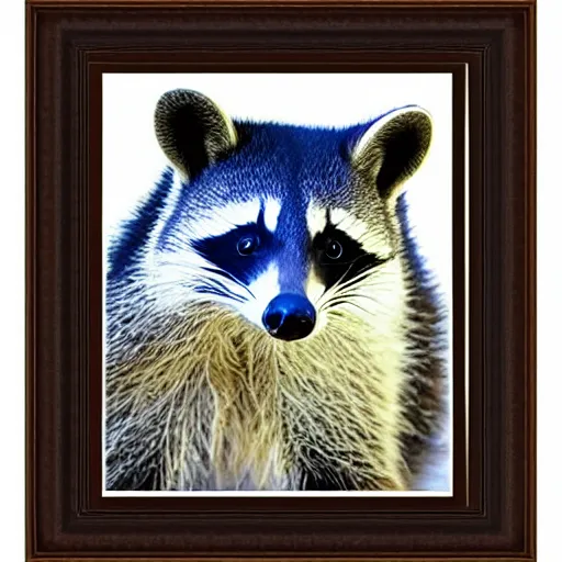 Image similar to framed picture from a majesty raccoon