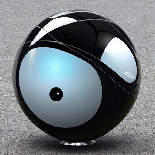 Image similar to funny spherical robot,