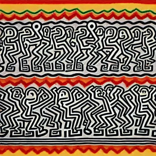 Image similar to Keith Haring. Vietnam.