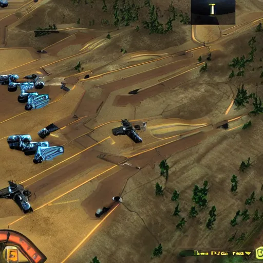 Image similar to viewed from a Tesla tank in Command and Conquer Red Alert 3