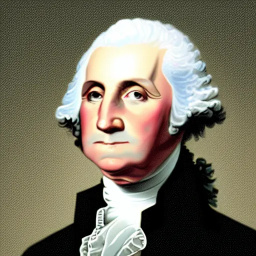 Image similar to george washington in 2 0 2 2, colored hd, modern times, 1 st president, rtx on, uhd 4 k