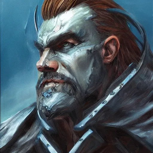 Prompt: reinhardt in the style of elden ring, highly detailed, oil on canvas