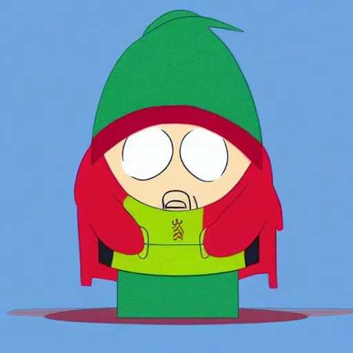 Image similar to a towelie from south park decided to puff