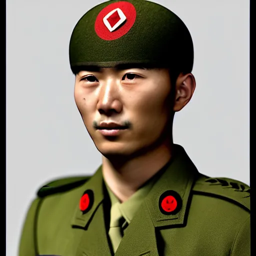 Prompt: japan soldier in world war 2, design by emanuele dascanio and robin eley and dru blair and marco grassi