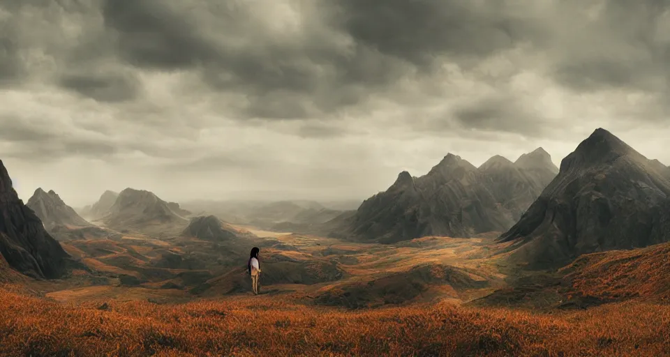 Image similar to a beautiful scenic photograph by wlop and mark romanek and spike jonze