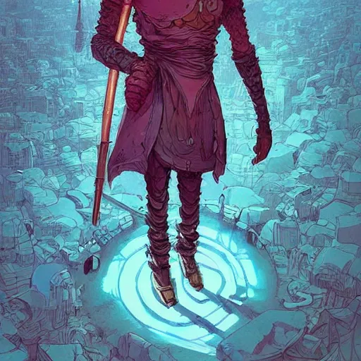 Image similar to cell shaded cartoon, a normal skinny guy dressed up as an elaborate fantasy king concept art by josan gonzales and wlop, laurie greasley, jordan grimmer, beksinski and james jean, highly detailed, sharp focus, trending on artstation, hq, deviantart, art by artgem
