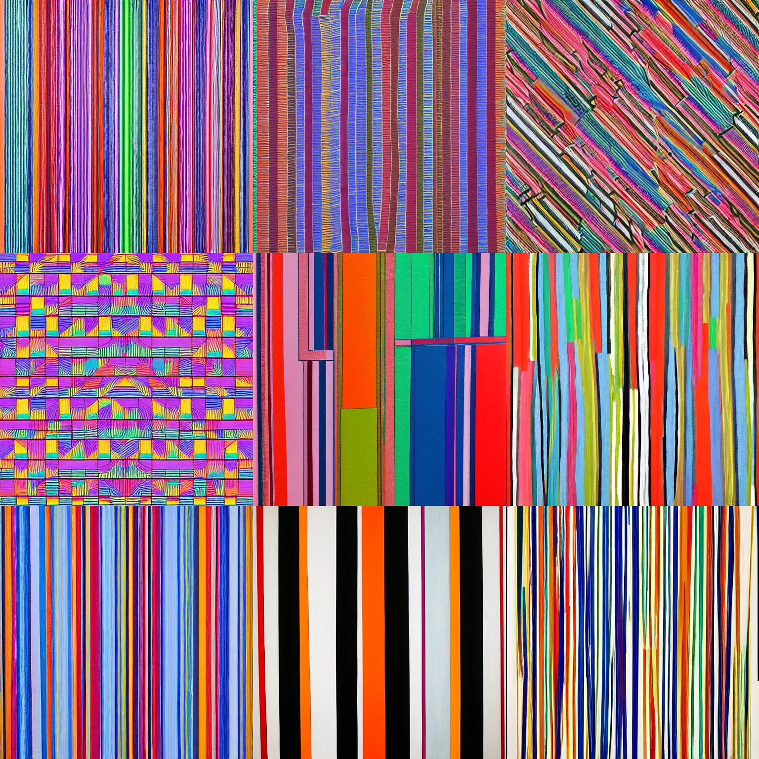 Prompt: colorful lines and patterns by Liu Wei