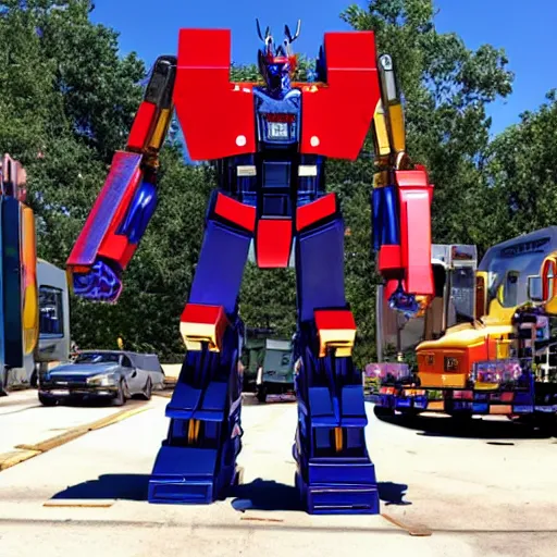 Prompt: optimus pride