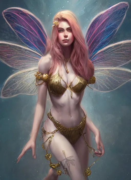 Prompt: digital _ painting _ of _ adult female rave fairy _ by _ filipe _ pagliuso _ and _ justin _ gerard _ symmetric _ fantasy _ highly _ detailed _ realistic _ intricate _ port