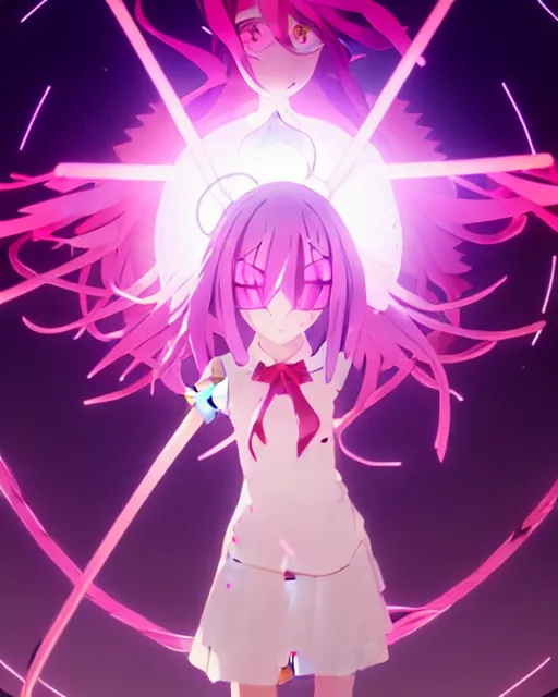 Image similar to pastel no game no life magical girl anime screenshot, anime, intricate, sharp focus, illustration, highly detailed, digital painting, clean artstyle, concept art, matte, art by ilya kuvshinov and ruan jia and greg rutkowski, masterpiece