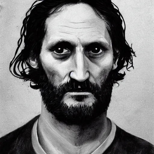 Image similar to dark academia spiritless detailed portrait of vincent gallo at elderly age of 1 0 5