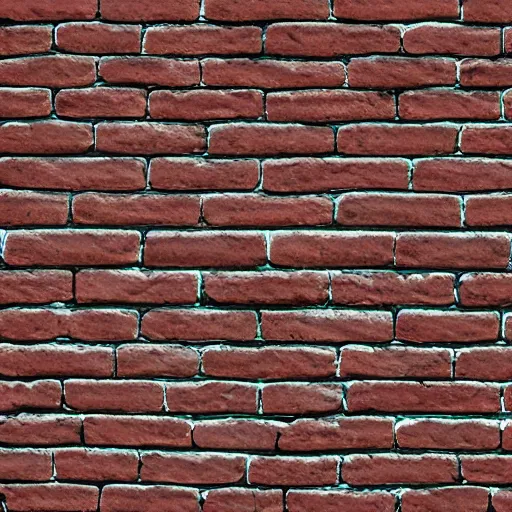 Prompt: brick wall normal map