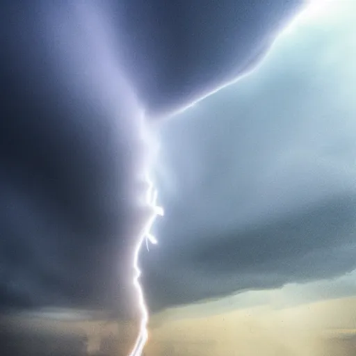 Image similar to amazing photo of a tornado, digital art, beautiful dramatic lighting