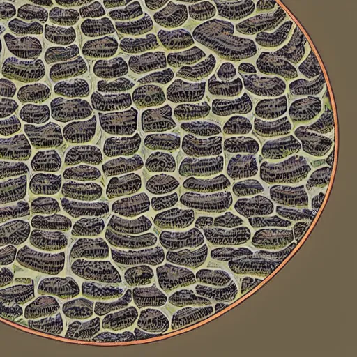 Image similar to a stack of turtles beneath a round disc map, ( ( ( ( pile of turtles ) ) ) )