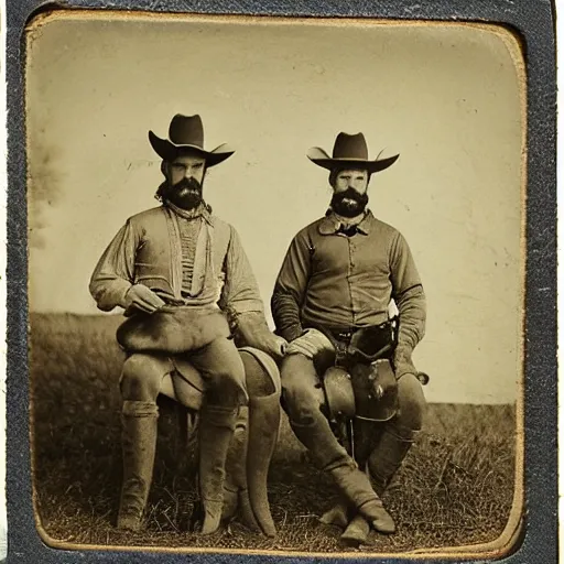 Image similar to kangaroo and wallaby dressed as cowboys, small town, 1 8 6 0 s, photo