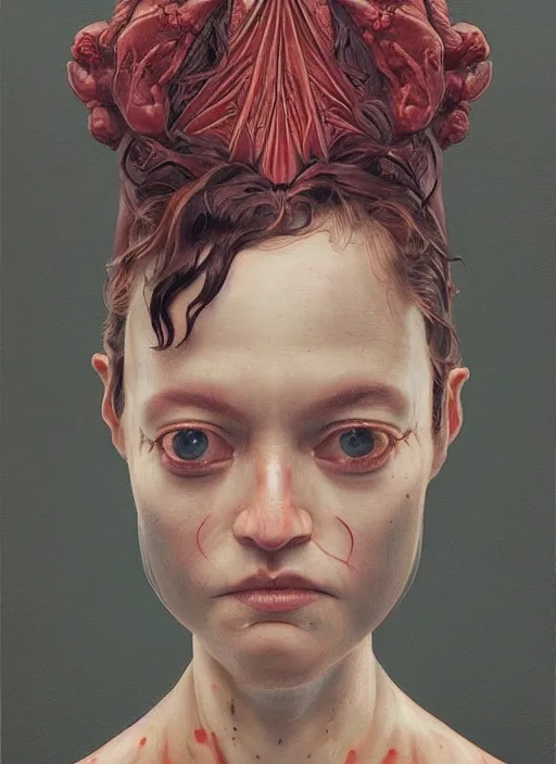 Image similar to portrait made from wood :: by Martine Johanna and Simon Stålenhag and Chie Yoshii and wlop and Guillermo del toro :: ornate, dynamic, particulate, rich colors, elegant, centered, artstation, smooth, sharp focus, octane render, 3d