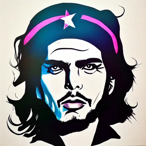 Prompt: che guevara by harumi hironaka, illustration, in the style of guerrillero heroico, accurate anatomy, smooth