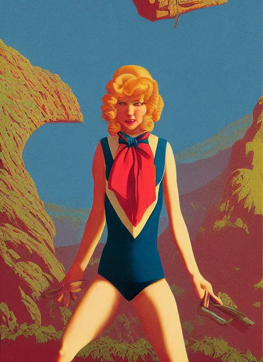 Image similar to portrait of talyor swift cheerleader, twin peaks poster art, from scene from twin peaks, by maxfield parrish, kilian eng, artgerm, retro, nostalgic, old fashioned