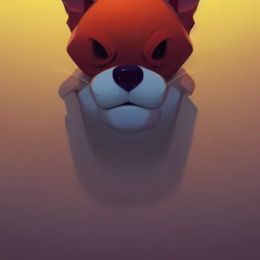 Prompt: face icon stylized minimalist catdog, loftis, cory behance hd by jesper ejsing, by rhads, makoto shinkai and lois van baarle, ilya kuvshinov, rossdraws global illumination