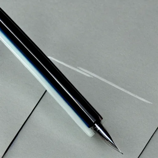 Image similar to a product photo of a technical rollerball reed pen exacto knife by junji ito, ethereal eel