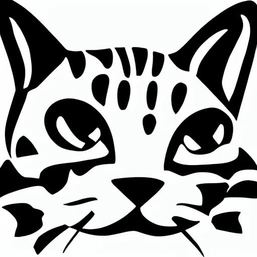 Image similar to vector logo of a kitten