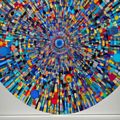 Prompt: Liminal space in outer space by Damien Hirst