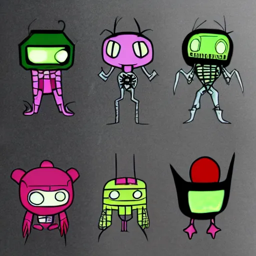 Image similar to invader zim toy design