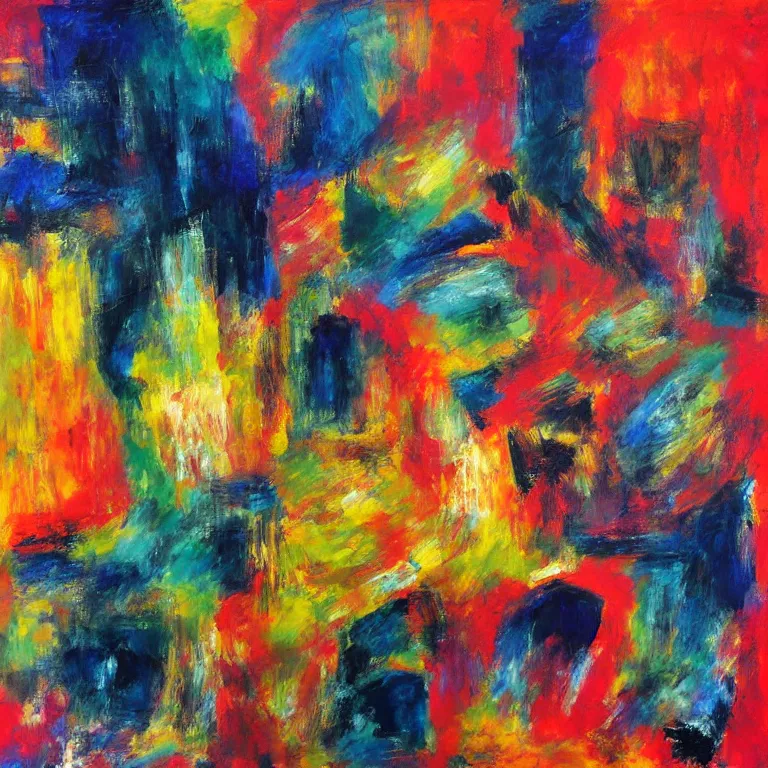 Prompt: Abstract expressionist artwork about the music of Chopin.