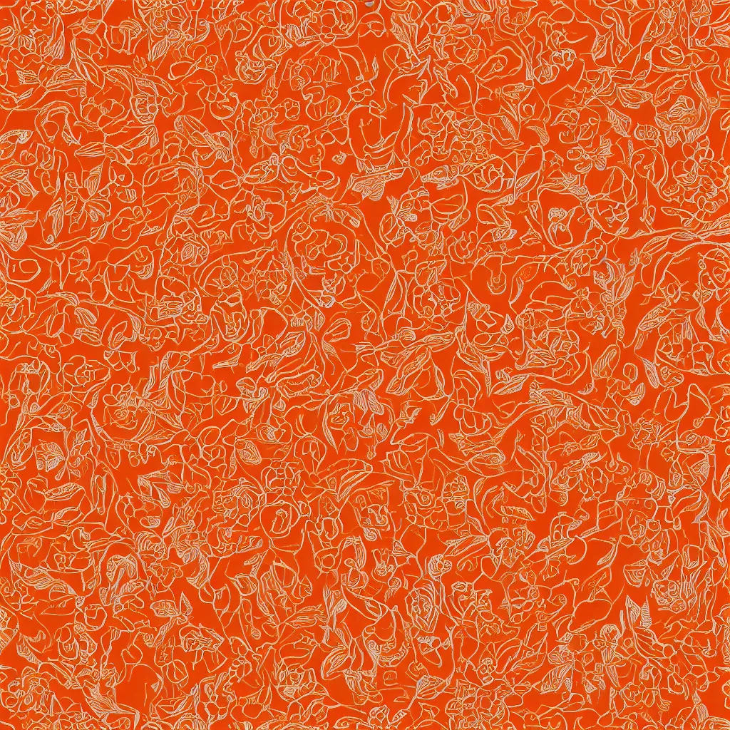 Prompt: orange seamless pattern, orange pattern, orange digital paper, orange background, orange fabric textures
