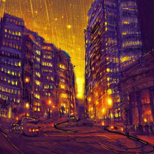 Prompt: city of light, digital art