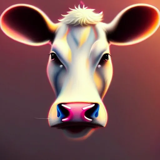 Image similar to epic professional digital art of 🐄!!!!!!🐭🍁, best on artstation, cgsociety, wlop, cosmic, epic, stunning, gorgeous, much detail, much wow, masterpiece W 1024
