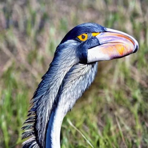 Image similar to a giant shoebill