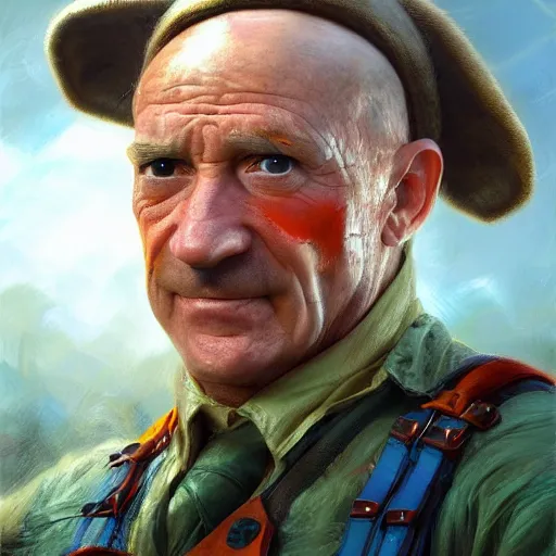 Image similar to john locke wearing super mario cosplay, plumbing jungle, detailed, centered, digital painting, artstation, concept art, donato giancola, joseph christian leyendecker, wlop, boris vallejo, breathtaking, 8 k resolution, extremely detailed, beautiful, establishing shot, artistic, hyperrealistic, beautiful face, octane render, cinematic lighting, dramatic lighting, masterpiece