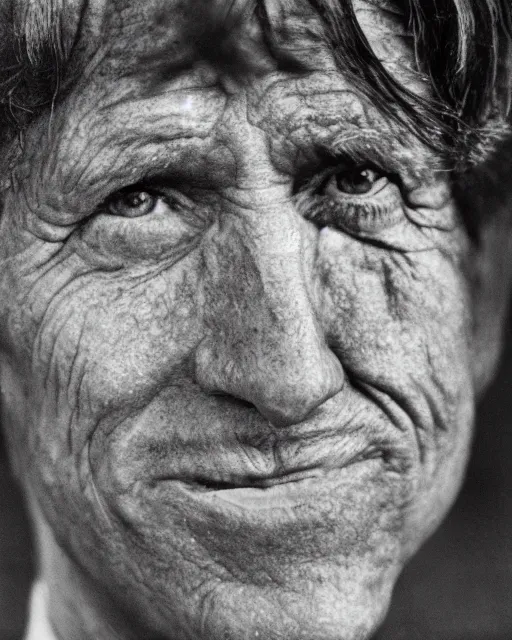 Image similar to portrait of robert f. kennedy, peaceful, old and wrinkled, photography by steve mccurry, detailed, trending on artstation