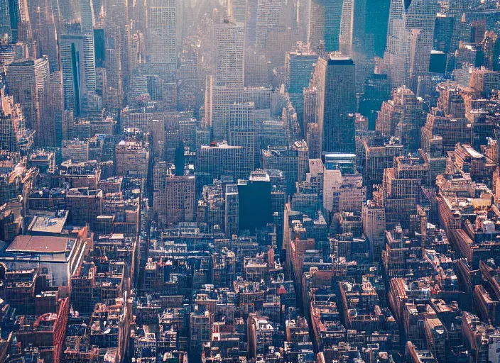 Image similar to a 2 8 mm macro aerial photo of new york city, splash art, movie still, bokeh, canon 5 0 mm, cinematic lighting, dramatic, film, photography, golden hour, depth of field, award - winning, anamorphic lens flare, 8 k, hyper detailed, 3 5 mm film grain, hazy