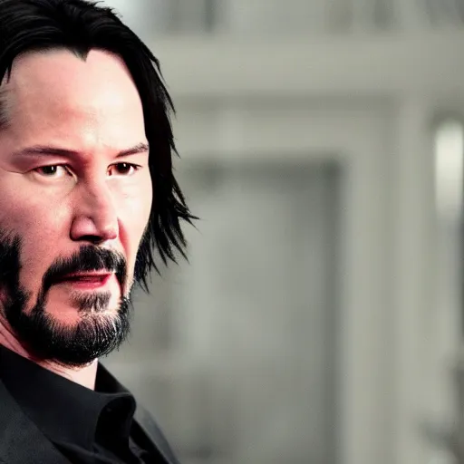 Image similar to keanu reeves in sons of anarchy 4 k detailed