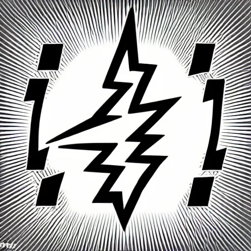 Image similar to lightning bolt electricity icon, highly detailed, vector art