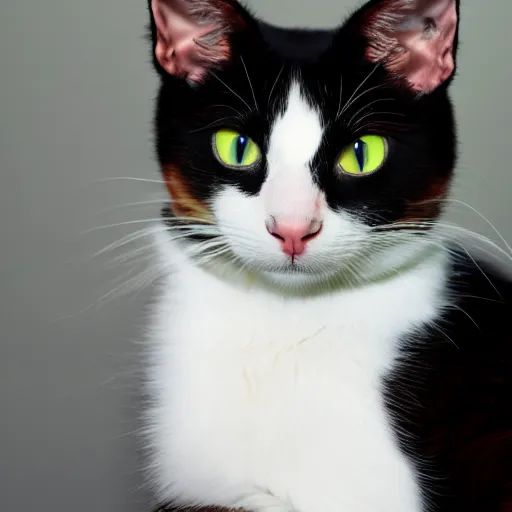 Prompt: Calico cat, photo