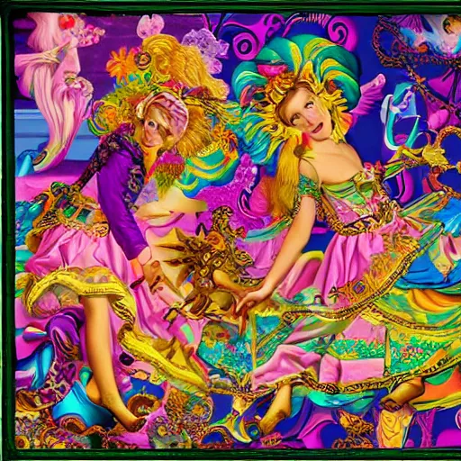 Image similar to Lisa Frank and Baroque collaboration