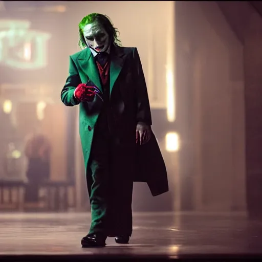 Prompt: stunning awe inspiring mike myers as the joker, movie still 8 k hdr atmospheric lighting