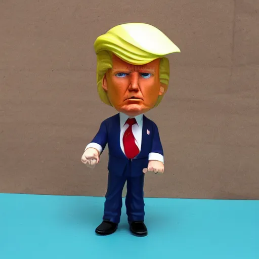 Image similar to marcus garvey cosplay donald trump vinyl action figure, plastic, toy, butcher billy style