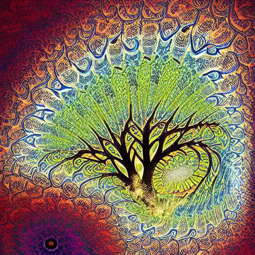 Image similar to L-tree fractal poster