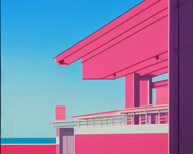 Image similar to a painting by Hiroshi Nagai