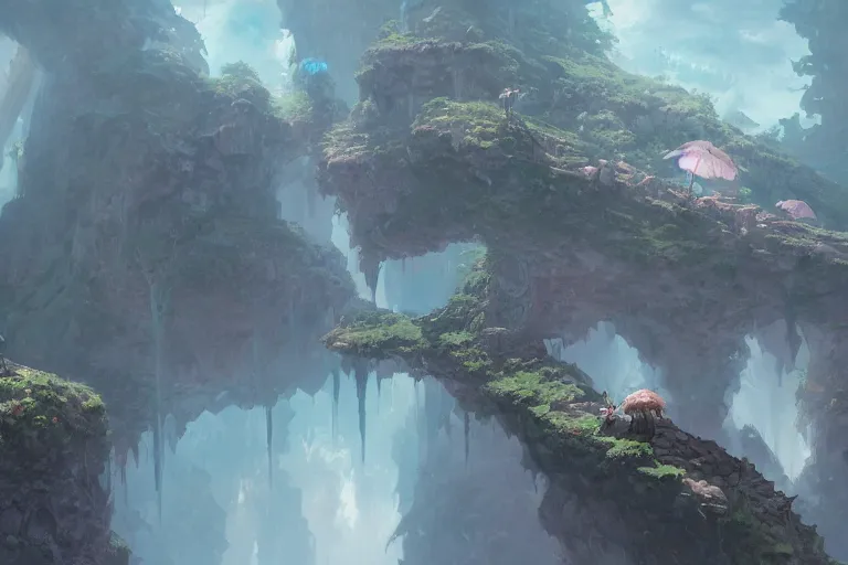 Image similar to made in abyss concept art wlop James Jean Marc Simonetti trending on artstation hyperdetailed Unreal Engine 4k 8k ultra HD