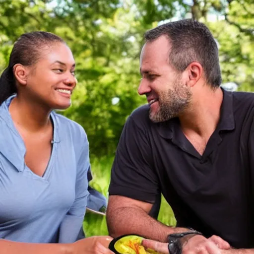 Image similar to photo of a man that worked things out with his wife after a terrible trauma.