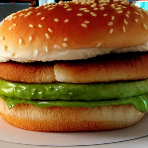 Prompt: blue bigmac